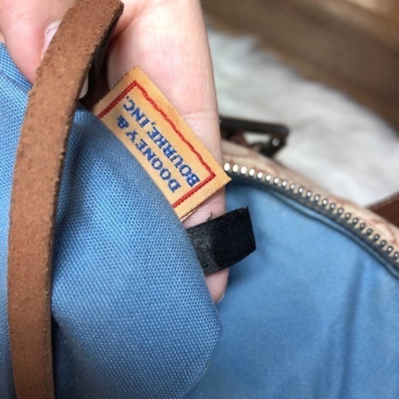 Dooney & Bourke Signature Cream Canvas Hobo Bag - Picture 11 of 16